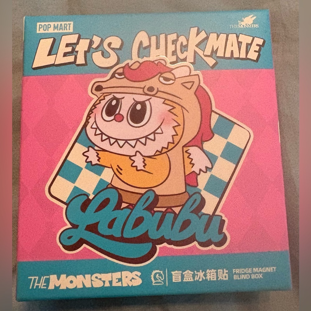 NIB Let’s Checkmate Labubu Fridge Magnet Blind Box